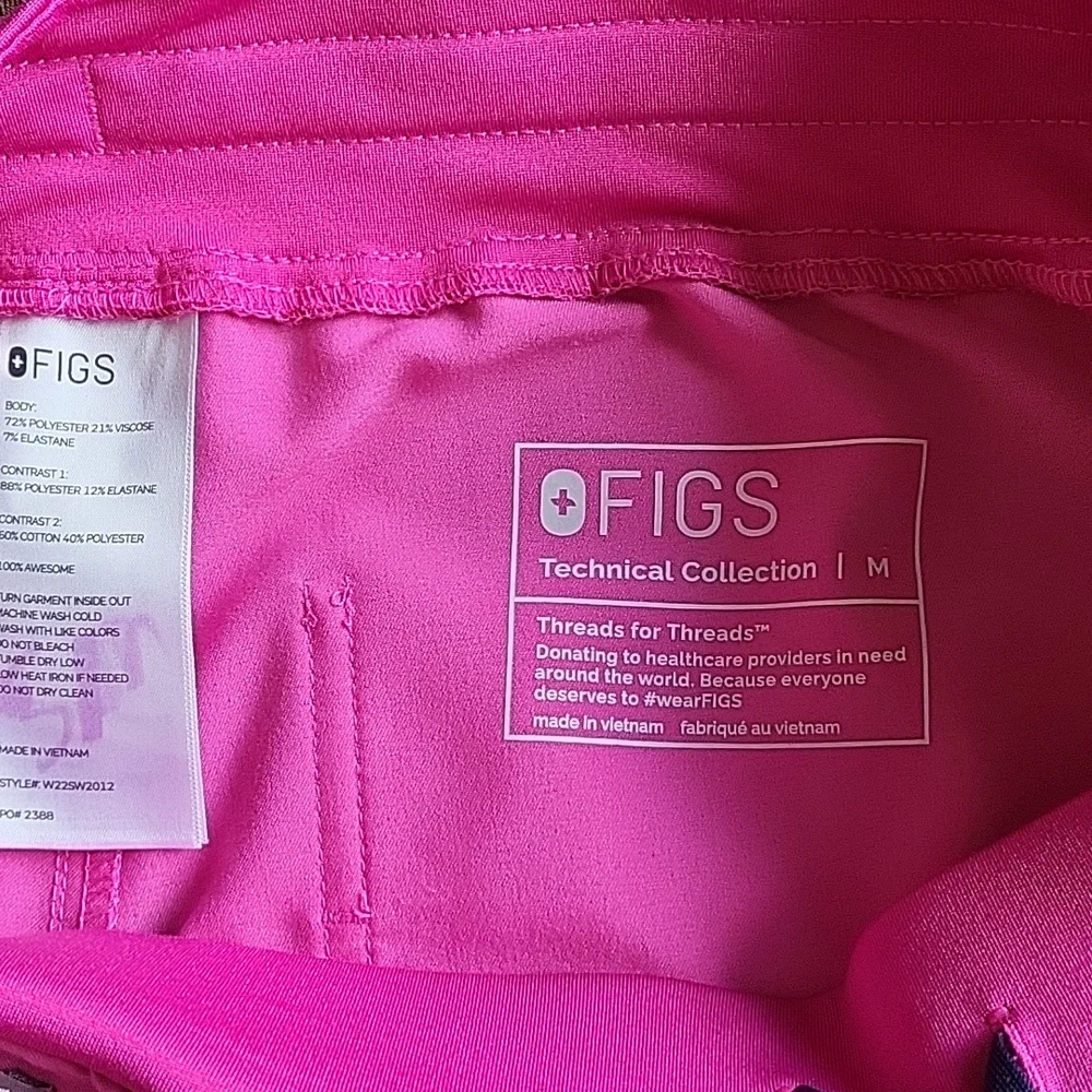 Figs zamora jogger scrub bottoms orchid pink - Picture 2 of 4